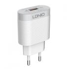 СЗУ LDNIO A303Q Сетевое ЗУ+кабель Lighting, QC 3.0, 1 USB Auto-ID