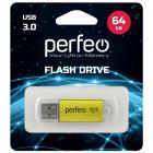 Perfeo USB 3.0 64GB C14 Gold metal series