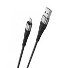 USB Lightning Borofone BX32, 0.25 м, 2,4 А, черный