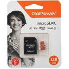 GoPower microSD128GB Class10 UHS-I (U3) V30 с адаптером