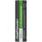 GoPower INR 18650 3.7V 3000mAh PC1 30A б/з высокоток плос.конт
