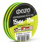 Изолента Фaza ТР-1510 желт/зел