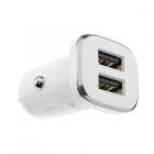 ЗУ Авто Borofone BZ12 USB dual port 2,4A, белый