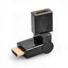 HDMI А вилка-HDMI А розетка переходник на 360 Perfeo