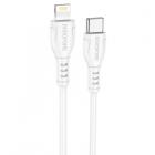Lightning - Type-C Borofone BX51, 1м, 2.4 A, белый